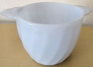 Vintage Fire King Blue Swirl Sugar Bowl Pale Blue 1 Piece NO LID